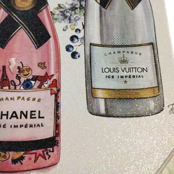 Oliver Gal 14"x11" Champagne Designer Floral Canvas Wall Art Decor NWT - Picture 3 of 15